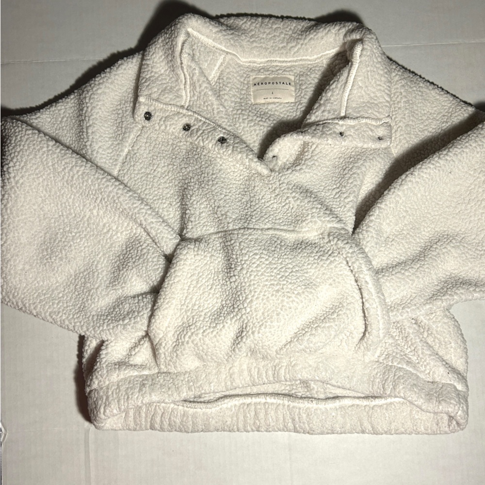 Aeropostale sherpa cropped sweatshirt